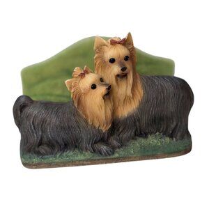 Yorkie Ceramic Coaster or Napkin Holder